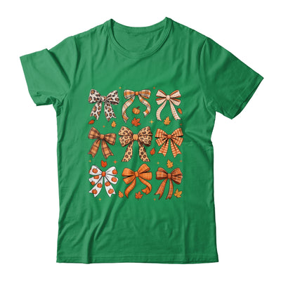 Fall Coquette Bow Fall Pumpkin Thanksgiving Women Girl Shirt & Sweatshirt | teecentury
