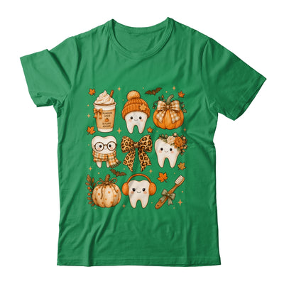 Fall Dentist Halloween Tooth Pumpkin Bow Dental Hygienist Shirt & Sweatshirt | teecentury