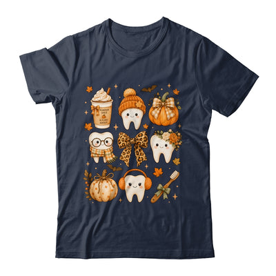 Fall Dentist Halloween Tooth Pumpkin Bow Dental Hygienist Shirt & Sweatshirt | teecentury