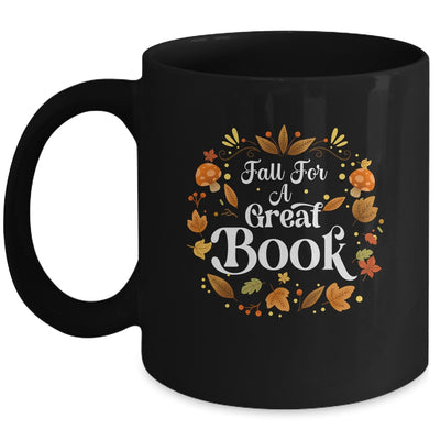 Fall For A Great Book Reading Librarian Autumn Teacher Mug | teecentury