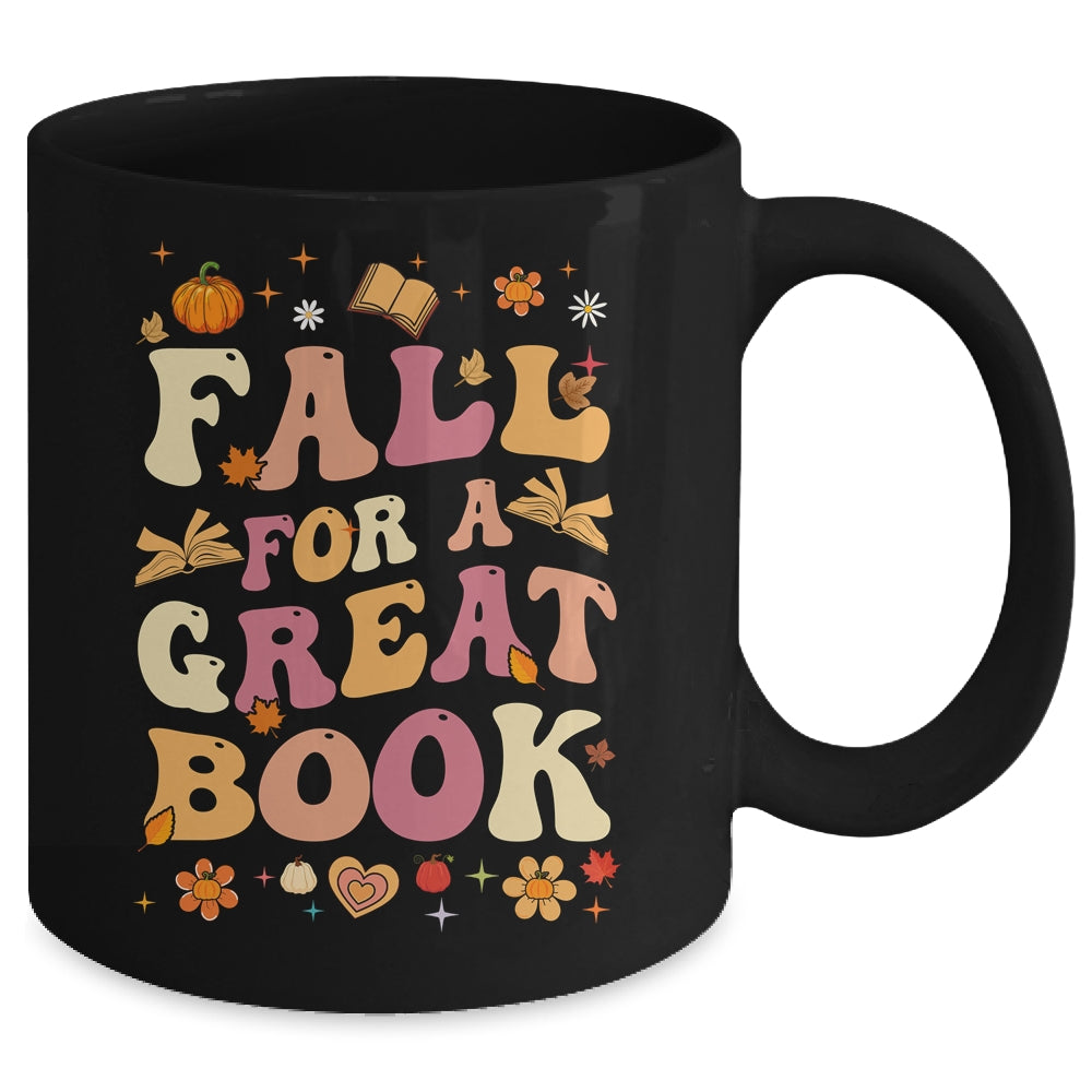 Fall For A Great Book Reading Teacher Librarian Thanksgiving Mug | teecentury