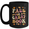 Fall For A Great Book Reading Teacher Librarian Thanksgiving Mug | teecentury