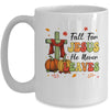 Fall For Jesus He Never Leaves Autumn Christian Thanksgiving Mug | teecentury