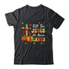 Fall For Jesus He Never Leaves Autumn Religious Christian Shirt & Sweatshirt | teecentury