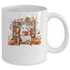 Fall Halloween Cute Ghost Reading Book Spooky Pumpkin Women Mug | teecentury