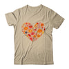 Fall Heart Women Pumpkin Halloween Thanksgiving Heart Shirt & Sweatshirt | teecentury