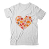 Fall Heart Women Pumpkin Halloween Thanksgiving Heart Shirt & Sweatshirt | teecentury