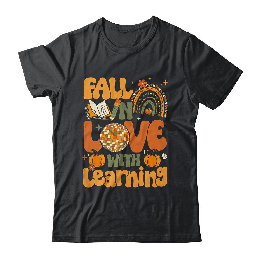 Fall In Love With Learning Autum Thanksgiving Teacher Kids Shirt & Hoodie | teecentury