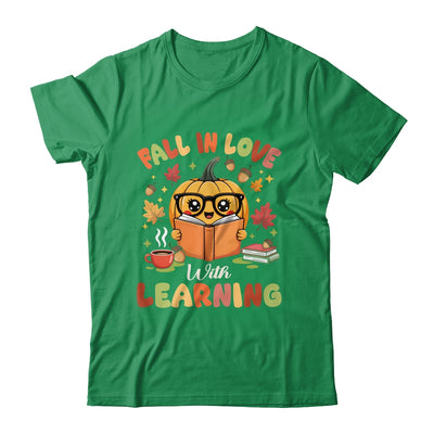 Fall In Love With Learning Autum Thanksgiving Teacher Women Shirt & Sweatshirt | teecentury