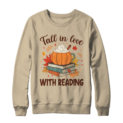 Fall In Love With Reading Autumn Librarian Cute Book Lover Shirt & Sweatshirt | teecentury