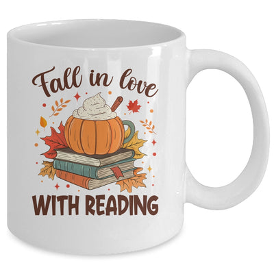 Fall In Love With Reading Autumn Librarian Cute Book Lover Mug | teecentury