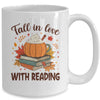 Fall In Love With Reading Autumn Librarian Cute Book Lover Mug | teecentury