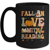 Fall In Love With Reading Book Autumn Pumpkin And Teacher Mug | teecentury