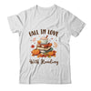 Fall In Love With Reading Book Autumn Pumpkins And Teachers Shirt & Hoodie | teecentury