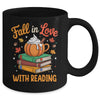 Fall In Love With Reading Cute Book Lover Autumn Librarian Mug | teecentury