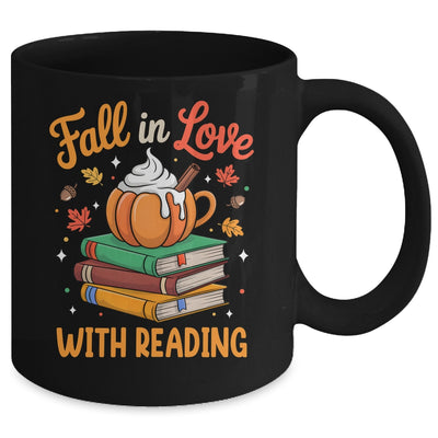 Fall In Love With Reading Cute Book Lover Autumn Librarian Mug | teecentury