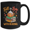 Fall In Love With Reading Cute Book Lover Autumn Librarian Mug | teecentury