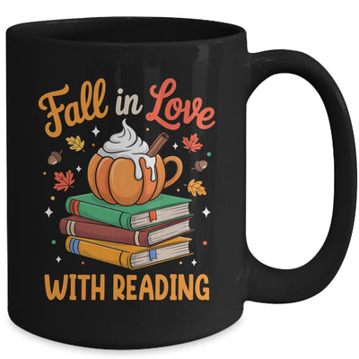 Fall In Love With Reading Cute Book Lover Autumn Librarian Mug | teecentury