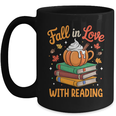 Fall In Love With Reading Cute Book Lover Autumn Librarian Mug | teecentury
