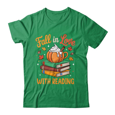 Fall In Love With Reading Cute Book Lover Autumn Librarian Shirt & Sweatshirt | teecentury
