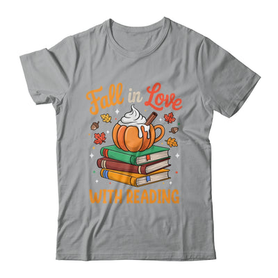 Fall In Love With Reading Cute Book Lover Autumn Librarian Shirt & Sweatshirt | teecentury