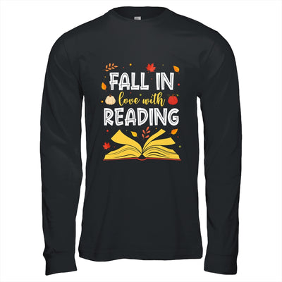 Fall In Love With Reading Fall Leaves Autumn Thanksgiving Shirt & Hoodie | teecentury