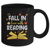 Fall In Love With Reading Fall Leaves Autumn Thanksgiving Mug | teecentury