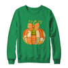 Fall Patchwork Pumpkin Bow Autumn Halloween Thanksgiving Shirt & Sweatshirt | teecentury