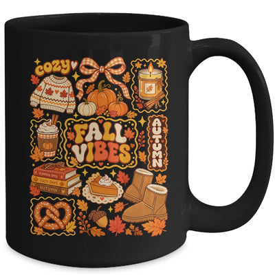 Fall Vibes Autumn Coquette Pumpkin Thanksgiving Coffee Women Mug | teecentury