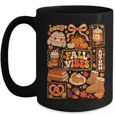 Fall Vibes Autumn Coquette Pumpkin Thanksgiving Coffee Women Mug | teecentury