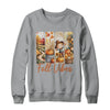 Fall Vibes Pumpkin Girls Autumn Vibes Scarecrow Thanksgiving Shirt & Sweatshirt | teecentury