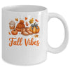 Fall Vibes Pumpkin Spice Latte Autumn For Kids Womens Mug | teecentury