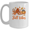 Fall Vibes Pumpkin Spice Latte Autumn For Kids Womens Mug | teecentury