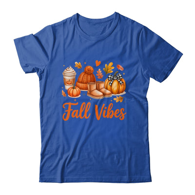 Fall Vibes Pumpkin Spice Latte Autumn For Kids Womens Shirt & Hoodie | teecentury