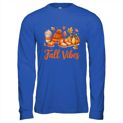 Fall Vibes Pumpkin Spice Latte Autumn For Kids Womens Shirt & Hoodie | teecentury