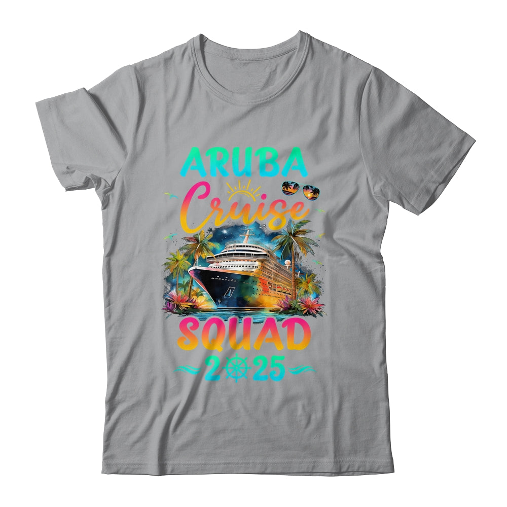 Family Aruba Cruise Squad 2025 Summer Vacation Matching Shirt & Tank Top | teecentury