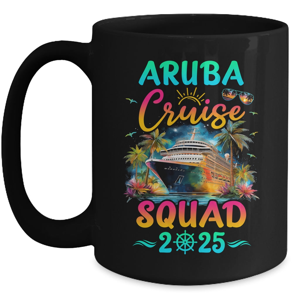 Family Aruba Cruise Squad 2025 Summer Vacation Matching Mug | teecentury