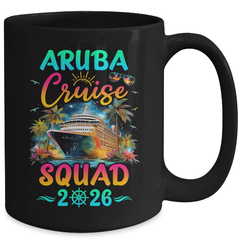Family Aruba Cruise Squad 2026 Summer Vacation Matching Mug | teecentury