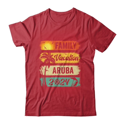 Family Aruba Vacation 2024 Funny Matching Group Family Shirt & Tank Top | teecentury