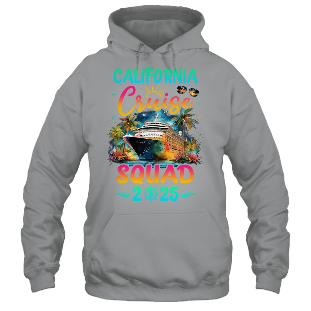 Family California Cruise Squad 2025 Summer Vacation Matching Shirt & Tank Top | teecentury