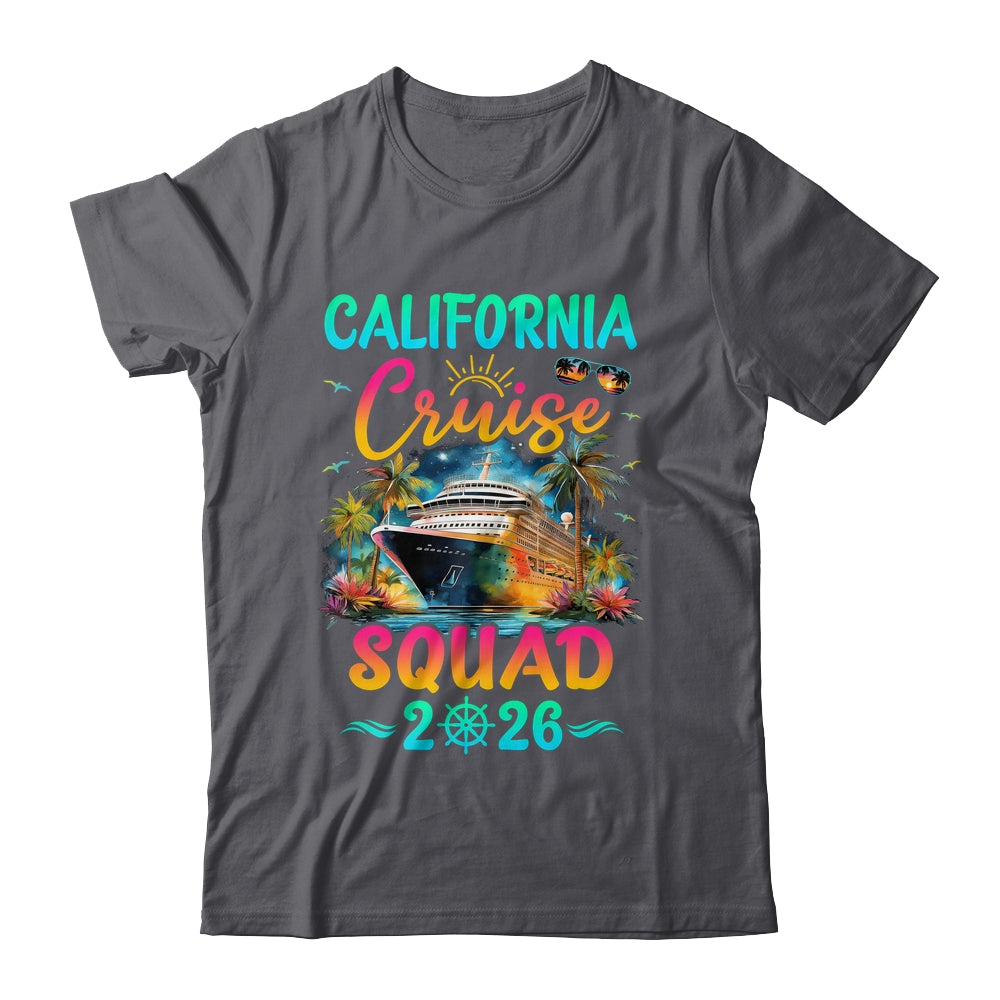 Family California Cruise Squad 2026 Summer Vacation Matching Shirt & Tank Top | teecentury