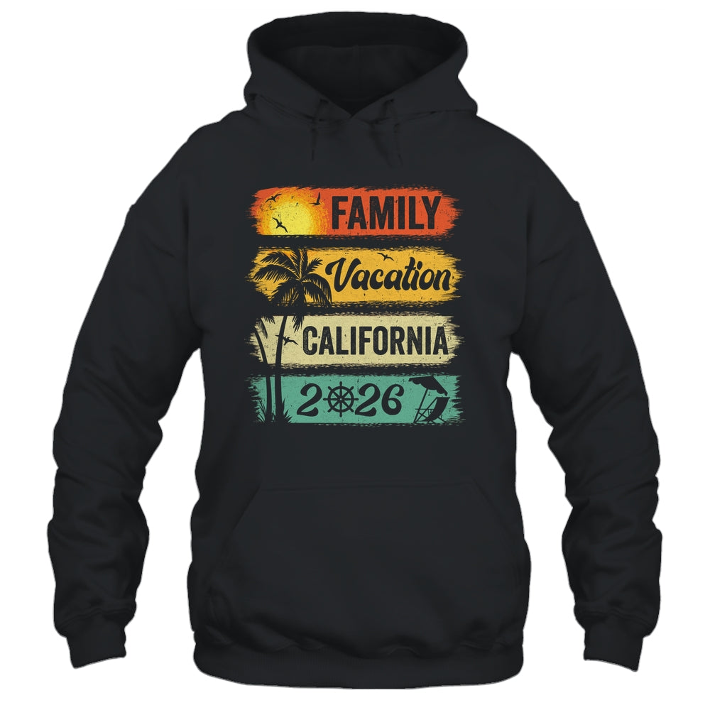 Family California Vacation 2026 Funny Matching Group Family Shirt & Tank Top | teecentury