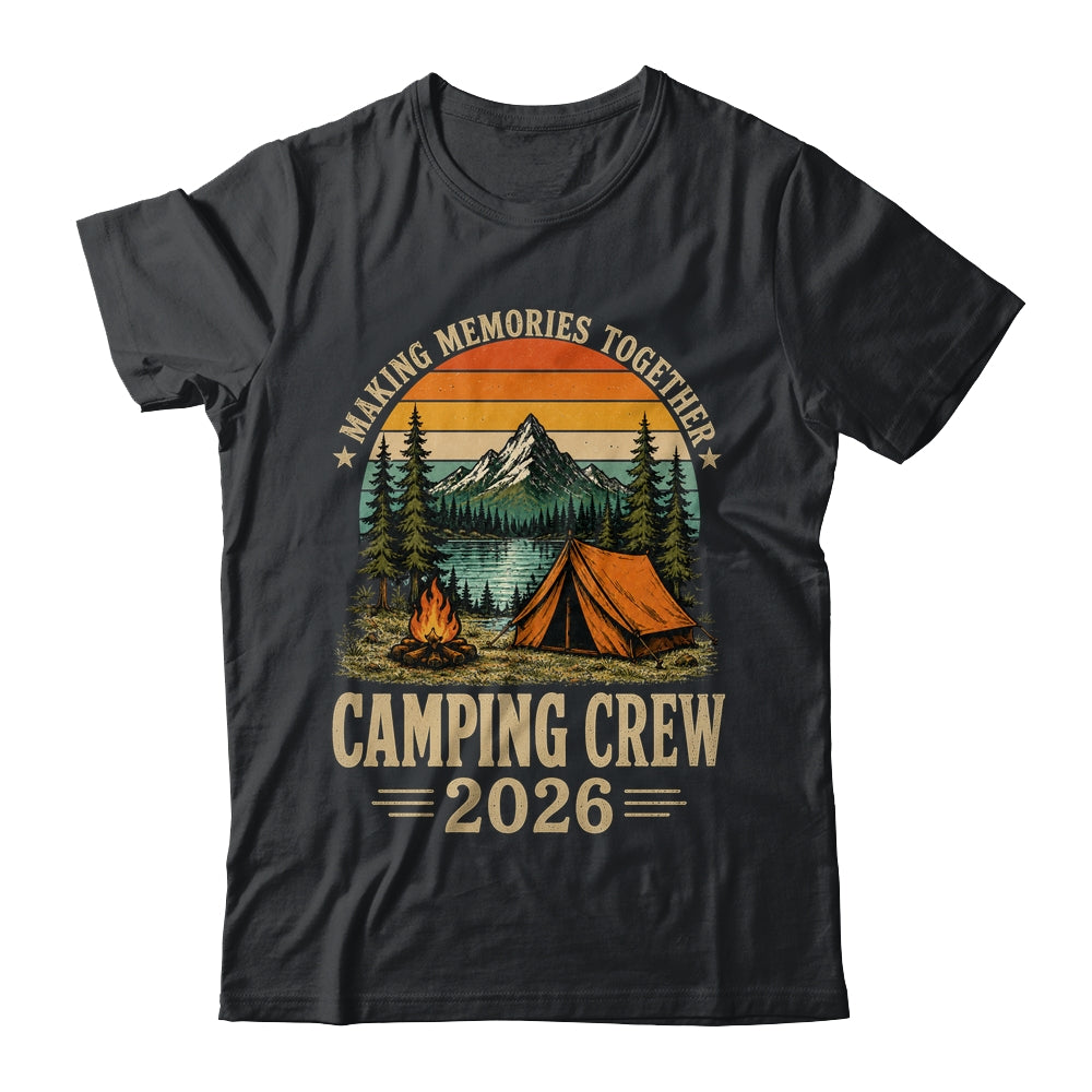 Family Camping Crew 2026 Outdoor Camper Group Matching Trip Shirt & Tank Top | teecentury