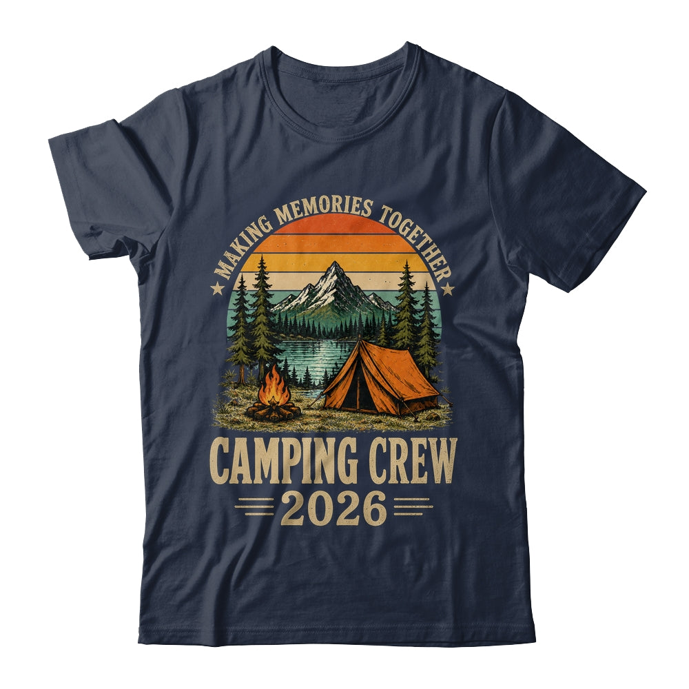 Family Camping Crew 2026 Outdoor Camper Group Matching Trip Shirt & Tank Top | teecentury