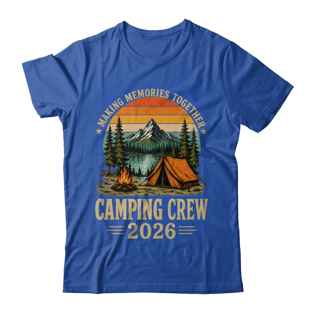 Family Camping Crew 2026 Outdoor Camper Group Matching Trip Shirt & Tank Top | teecentury