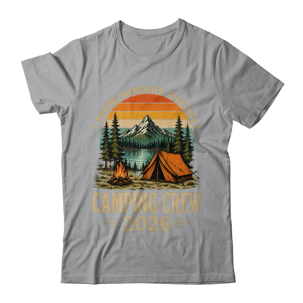 Family Camping Crew 2026 Outdoor Camper Group Matching Trip Shirt & Tank Top | teecentury