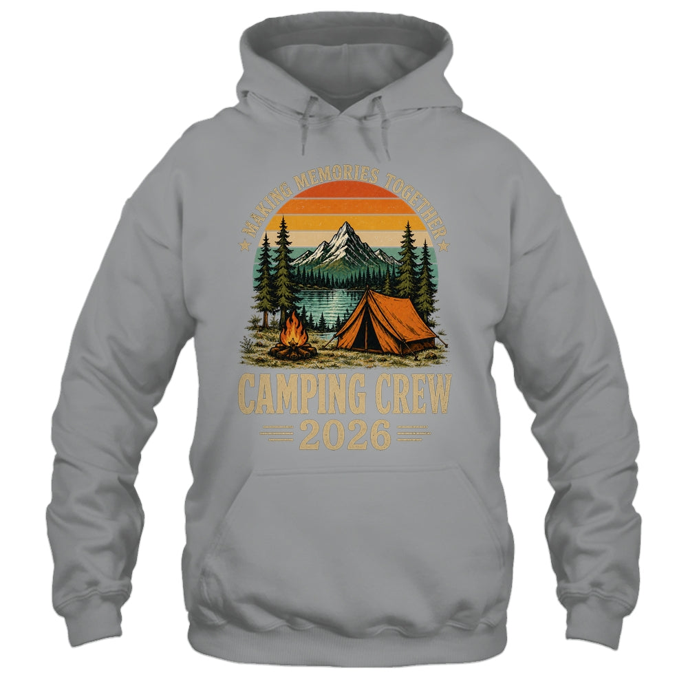 Family Camping Crew 2026 Outdoor Camper Group Matching Trip Shirt & Tank Top | teecentury