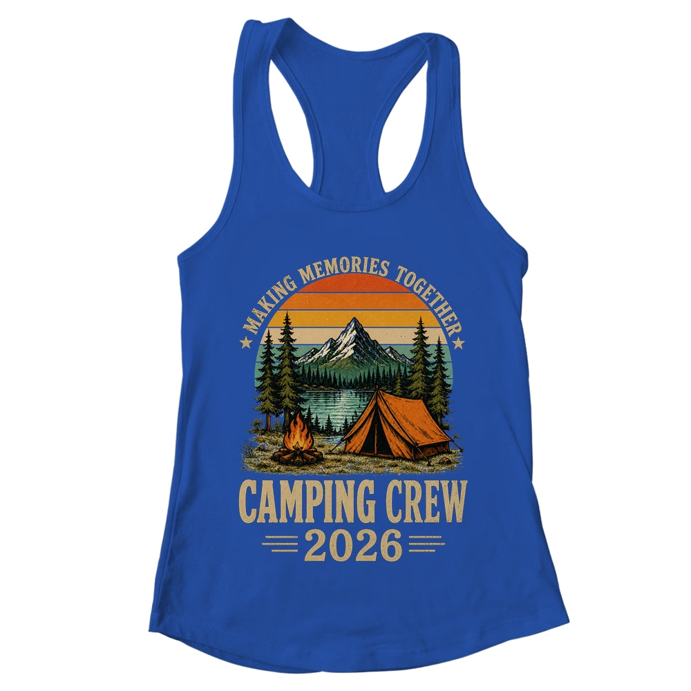 Family Camping Crew 2026 Outdoor Camper Group Matching Trip Shirt & Tank Top | teecentury