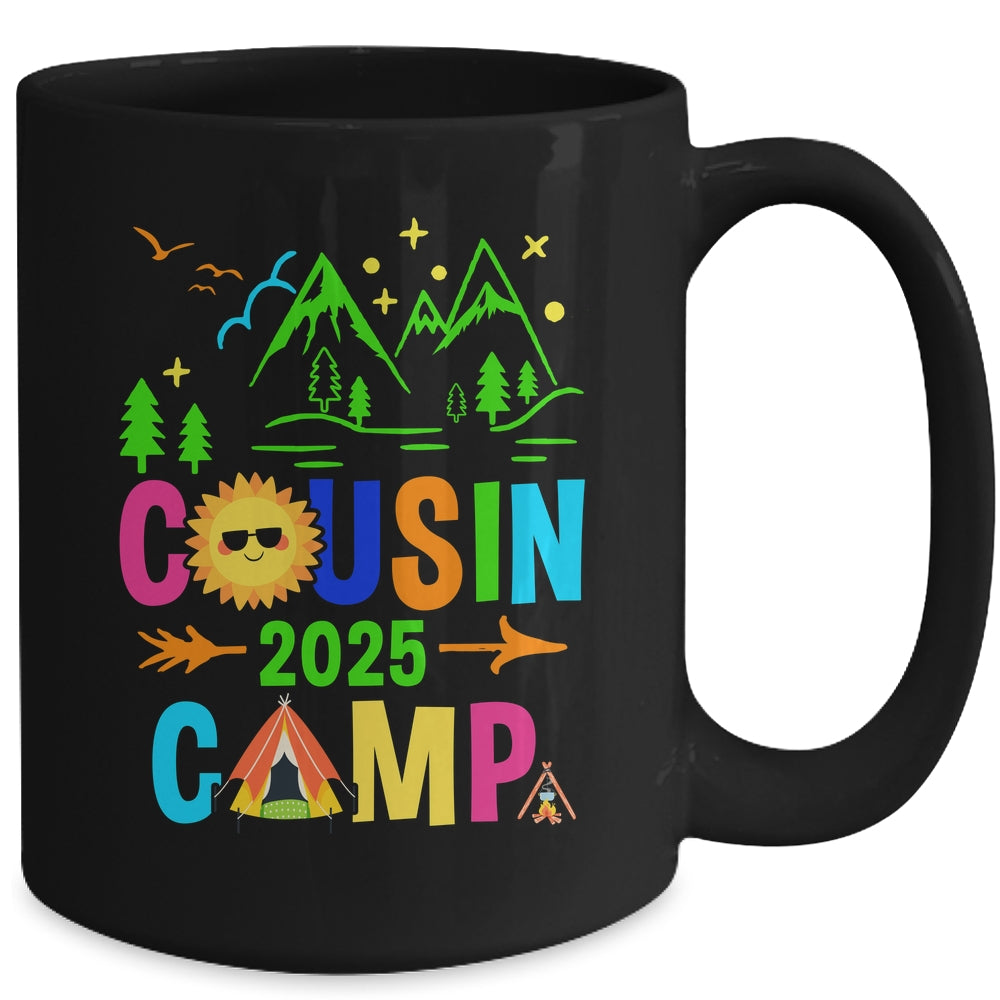 Family Camping Summer Vacation Crew Cousin Camp 2025 Mug | teecentury