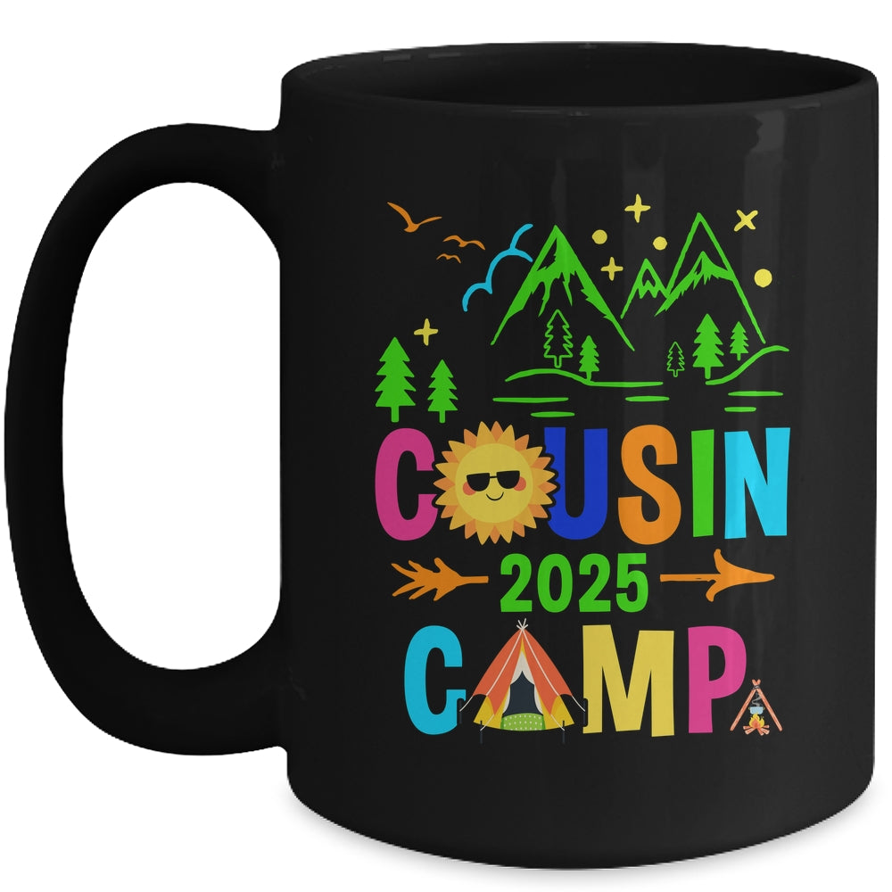 Family Camping Summer Vacation Crew Cousin Camp 2025 Mug | teecentury